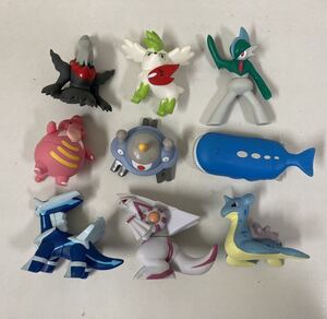まとめてセット ポケモン ポケモンキッズDX ソフビ フィギュア ダークライ ラプラス パルキア エルレイド シェイミ ジバコイル ホエルオー