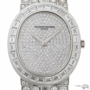 VACHERON CONSTANTINvashu long темно синий s Tintin овальный часы diamond ручной завод Cal.1132 31503 750WG мужской часы 2120063