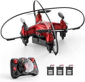 ドローン こども向け ミニドローン バッテリー3個付き 最大飛行時間24分 小型 室内向け
