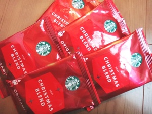 STARBUCKS スターバックス オリガミ クリスマス ブレンド スタバ 限定 ドリップコーヒー 5袋セット