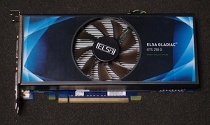 ELSA GLADIAC GTS 250G 1GB x16 PCI-E NVIDIA GeForce GTS 250