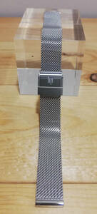 [ unused ]LIP lip wristwatch mesh metal belt 14mm silver France Manufacturers original rare rare new goods 