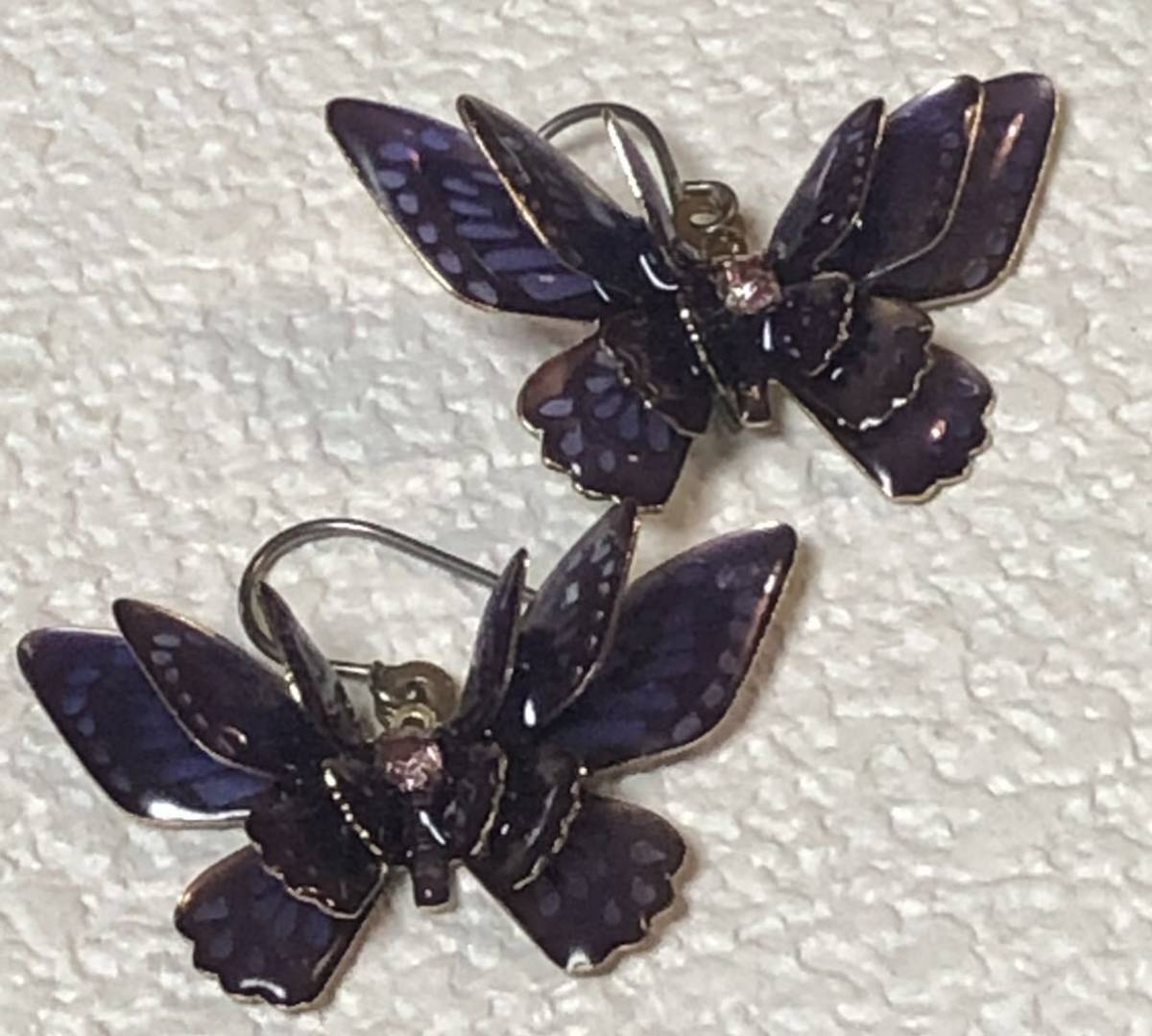 pendientes de mariposa morados, hecho a mano, Accesorios (para mujeres), pendientes, pendientes