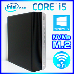 HP EliteDesk 第6世代 Core i5 M.2 NVMe搭載 SSD新品256GB+HDD 大容量メモリ16GB Win10Pro 無線LAN office2019 800G3 デスクトップパソコン