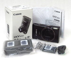 送料込み キヤノン コンパクトデジタルカメラ イクシー650 IXY650(BK) ブラック 未使用品 / Canon キャノン 光学12倍ズーム