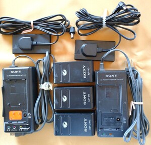 ジャンク品 ソニーパワーアダプター AC-S10 AC-V30 バッテリーパック