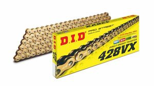 DID 428VX-140L ZJ(カシメ) GOLD 4525516378819 大同工業株式会社 D.I.D バイクチェーン