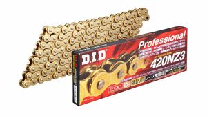 D.I.D (大同工業) バイク用チェーン クリップジョイント付属 420NZ3-118RB G&G (ゴールド) SDHピン加工 二輪 オートバイ用