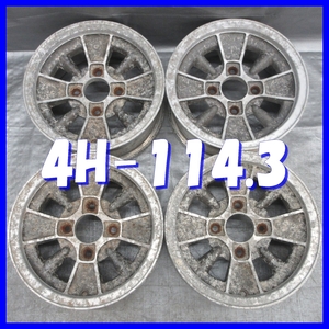 ■送料無料 A2■　横浜ゴム株式会社　ALMEX YSA　13×5.5J+14　4H PCD114.3　ハブ径φ73　４本　※旧車等/日本製　1ピース/スポークタイプ