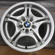 ■送料無料 A2■　BMW　E46 3シリーズ　Mスポーツ純正　17×8.5J+50　5H PCD120　ハブ径φ72.5　４本　※前後同サイズ/1ピース/5本スポーク_画像4