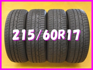 ◆送料無料 B1◆　7-8分山　215/60R17　96H　トーヨー　TRANPATH MPZ　夏4本　※2018年/日本製