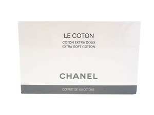 【New 新品】未開封 シャネル CHANEL コットンパフ LE COTON オーガニックコットン CCプレス模様 100枚入 EXTRA SOFT COTTON