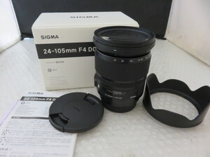 627☆SIGMA シグマ 24-105mm F4 DG FOR CANON ジャンク扱 カメラ レンズ 1円~