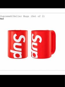 supreme Heller Mugs Red マグカップ 2つ セット 未使用