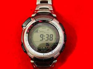 L-4224⑧: CASIO/カシオ SPORTS PROTREK/プロトレック メンズ 腕時計 PRW-1300TJ ジャンク品