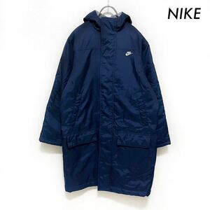 [ free shipping ]NIKE Nike * bench coat 135 size reverse side boa fleece navy navy blue for boy soccer futsal 