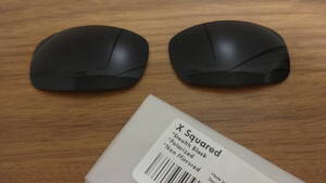 ★オークリー X スクエアード用 カスタム偏光レンズ STEARTH BLACK Color Polarized 新品 OAKLEY X Squared