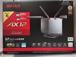 【新品未開封】BUFFALO WXR-6000AX12S/D 無線LANルーター AirStation Wi-Fi6対応 フラグシップモデル【送料無料】
