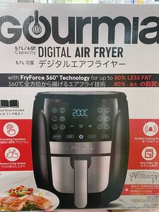 GOURMIA デジタルエアーフライヤー レシピブック付き