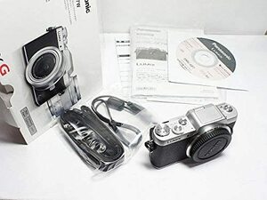 Panasonic ミラーレス一眼カメラ DMC-GF7 ボディ単体(ブラック×シルバー)(中古品)