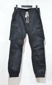 Rick Owens リックオウエンス CARGO JOG PANTS ドローストリング カーゴジョグ パンツ ブラック 52IT Y-304448