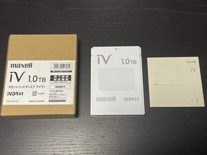 maxell iVDR-S 1.0TB 使用回数僅か 美品