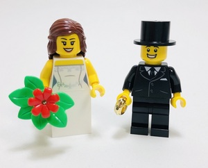 【新品未使用】レゴ　LEGO　ミニフィグ　ウェディング　夫婦　カップル