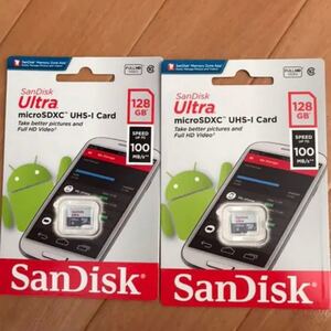 SanDisk microSD128GB 新品 マイクロSDカード 2枚