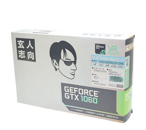 ★元箱付！玄人志向 NVIDIA GEFORCE GTX 1060 GF-GTX1060-6GB/OC/DF グラフィックボード 美品！★