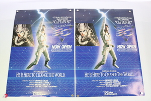 【ト葛】東京ディズニーランド開園4周年 マイケルジャクソン キャプテンEO ポスター 2枚 CE327EWH52