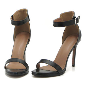  новый товар большой размер сандалии черный 26cm 131170-42 лодыжка ремешок высокий каблук 