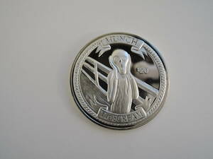 ヴァージン諸島　2000年　20ドル硬貨（ムンク）名画シリーズ？