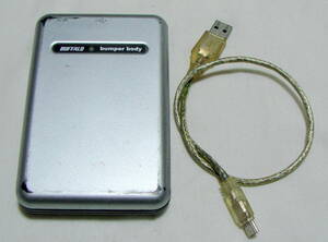 USB2.0 HDDケース 2.5inch IDE PATA USBハードディスクケース BUFFALO バンパーボディ 衝撃に強い