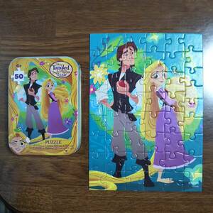 ★【Disney】ディズニー 塔の上のラプンツェル 缶入りパズル PUZZLE 50ピース★