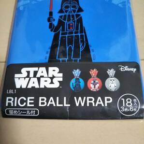 ★新品★【STAR WARS】スターウォーズ RICE BALL WRAP おにぎりラッピング １８枚入★の画像2