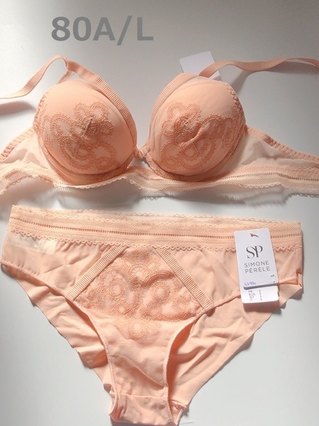 80A+L☆Simone Perele　シモーヌ ペレール ピンク海外高級下着