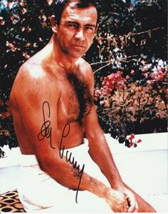 ショーン・コネリー（Sean Connery）イギリス人映画男優・舞台俳優・モデル　直筆サイン入りカラー写真（大きさは約25cmX20cm）⑧