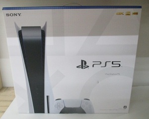 G547 PlayStation5(CFI-1100A01) プレイステーション5本体（ドライブ付) PS5 ★箱ダメージ(破れ)/本体などは未使用に近い美品/動作確認済★
