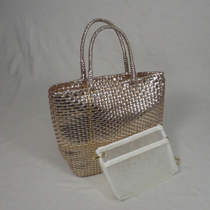  Anteprima in torechioBGS92L968 lady's wire handbag Gold 