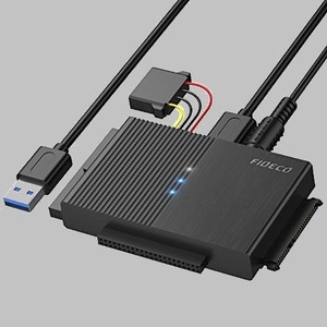 新品未使用 SATA/IDE FIDECO F-CP ハ-ドディスク復旧 PSE認証済 両方対応 USB3.0 交換アダプタ- 2.5/3.5インチHDD SSD