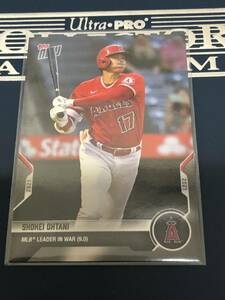 2021 MLB TOPPS NOW 大谷翔平 MLB LEADER IN WAR (9.0) カード　即決