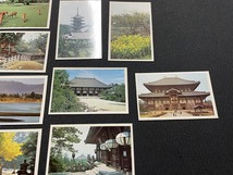 ｊ▲△　ミニカード　奈良　15枚入り　観光地　建物　裏面に芭蕉、蕪村、句佛などの句入り　古い印刷物/F39_画像5