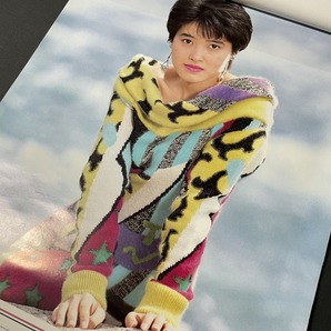 ｊ▲8* ジャンク 荻野目洋子 1989年カレンダー 1部 表紙含む7枚 私服風 ワンピース セーター姿 当時物/F27⑥の画像4