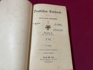 ｊ●〇　Deutfches Cefebuch　1904年？　発行年不明　外国語書籍　古い書籍　レトロ・アンティーク・コレクション/F30