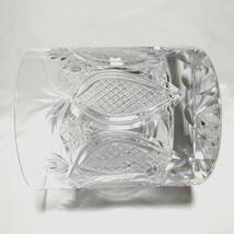 ロックグラス 2個 ペアグラス ガラスコップ 口径約8.3㎝ 高さ約9.5㎝ 酒器 アルコールグラス 【2810】_画像7