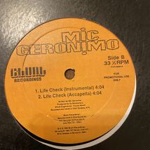 MIC GERONIMO / Life Check レコード DA BEATMINERZ 90s_画像3