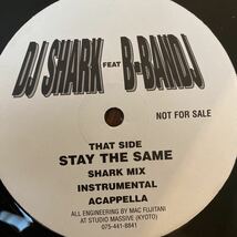 DJ SHARK FEAT B-BANDJ - STAY THE SAME / FACIAL EXPRESSIONS 12インチ レコード_画像3