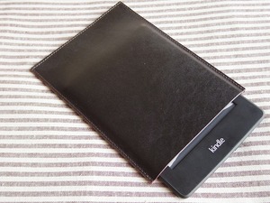 【旧モデル】■■kindle paperwhite用本革ケース■■【黒】043
