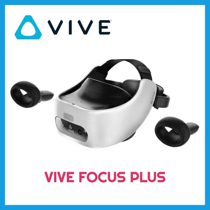 【展示品】1円～! HTC VIVE Focus Plus オールインワン VR ゴーグル システム コントローラー付 ヘッドセット ヘッドマウント ディスプレイ