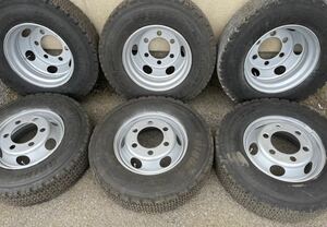  studless 225/80R17.5 123/122 BS W900 2015 year 2016 year reproduction tire 4 ton TOPY 17.5×6.00 135-9 6 hole both sides repeated painting 6ps.@ price 